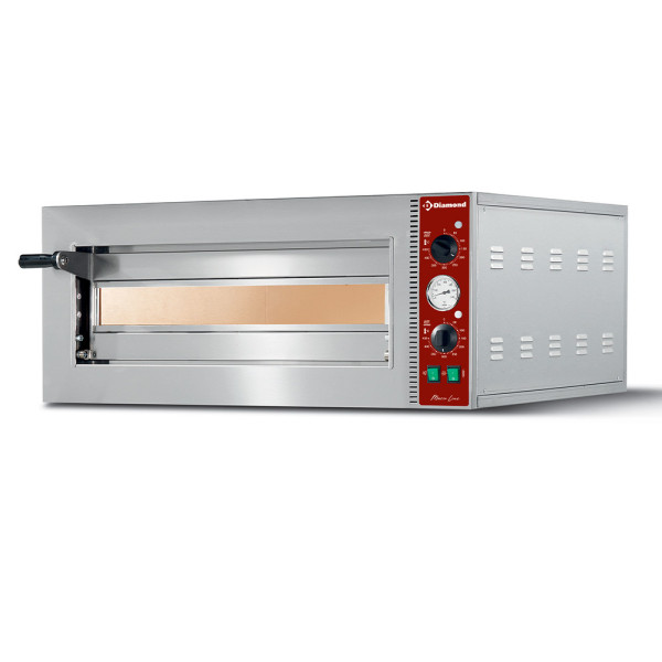 Electric pizza oven Ø 420 mm, chamber 420x420xh140 mm