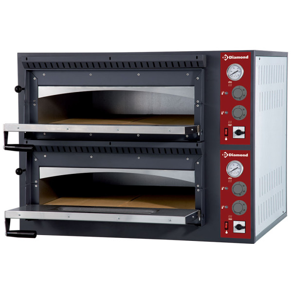 Electric oven 2x 4 pizzas, 2 rooms