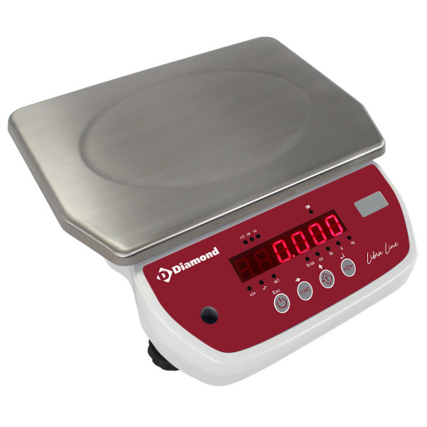 Stainless steel electronic scale, 15Kg x 2g