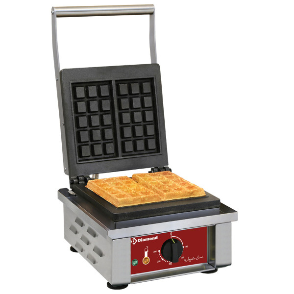 2-piece electric waffle iron, "Brussels type 3x5