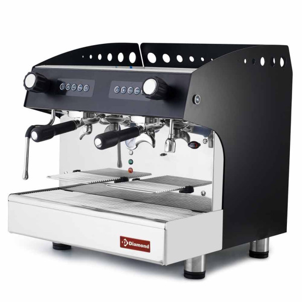 2-group automatic espresso coffee machine - BLACK