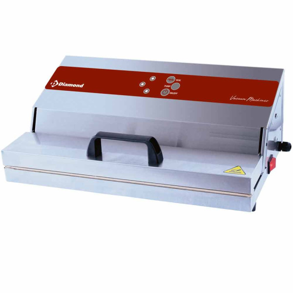 Stainless steel vacuum sealer, 26 l/min pump, 430 mm weld seam