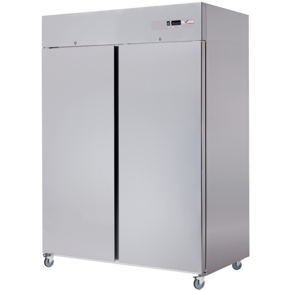 Armoire frigorifique ventilée 1400 Lit. 2 portes GN 2/1, sur roues