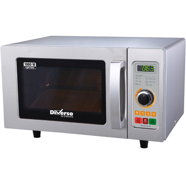 Microwave in stainless steel, 1000 W. (25 Lt), mechanical