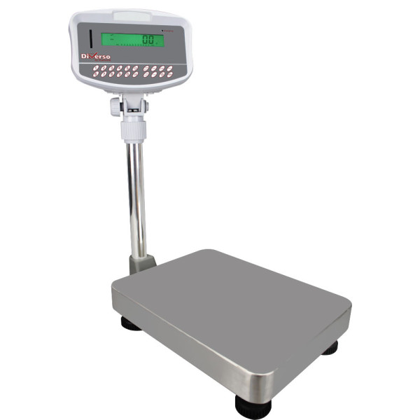 Electronic stainless steel scale with column, 32Kg x 1g