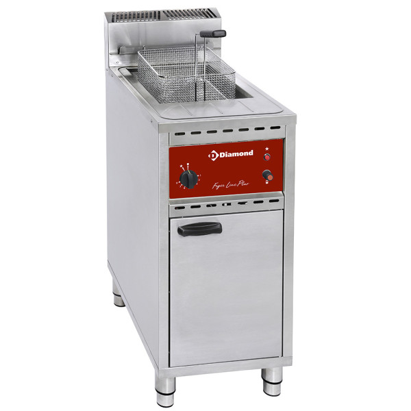 Gas fryer 1 tank 16 lit.- on cupboard