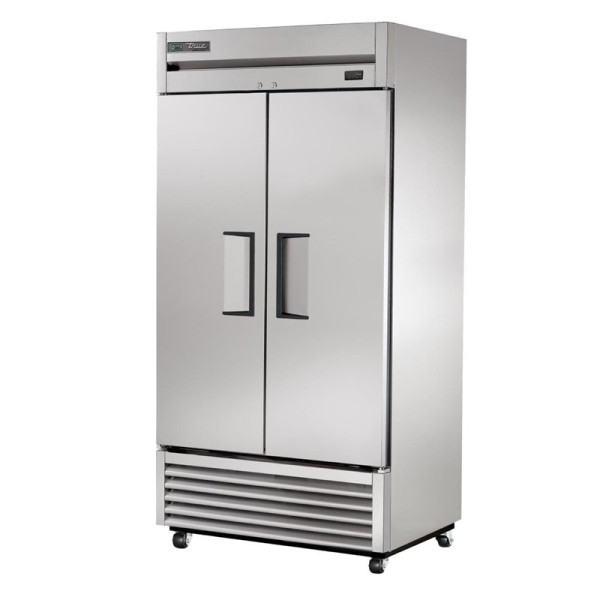 True 991L T-35-HC 2-door stainless steel positive refrigerated cabinet