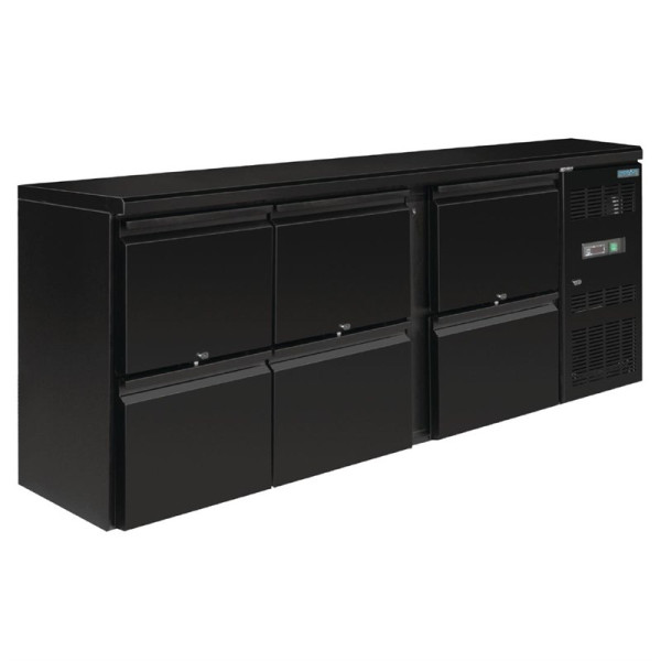 Polar U Series 6-drawer back bar