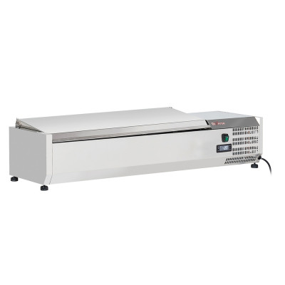 Frigo saladette pizza, avec couvercle inox, 1200 mm | Frigo Horeca Frigo saladette pizza, avec couvercle inox, 1200 mm | Frigo Horeca