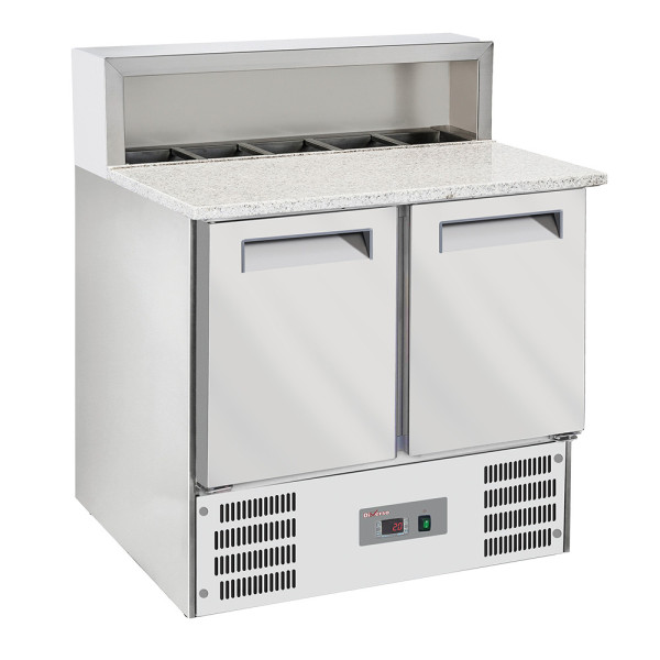 Table pizza, compact, 2 portes