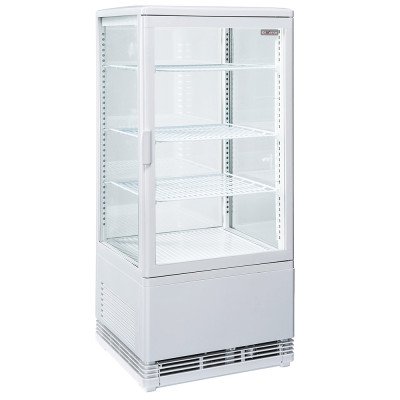 Ventilated display table model 4 levels 4 glass sides 80 Diverso WR-V4F1-WT