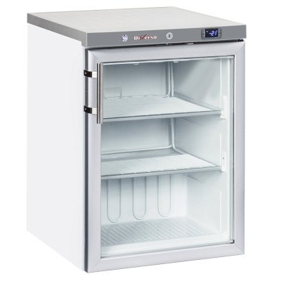 Glass door freezer cabinet 200L static white Diverso WR-NG21-LV