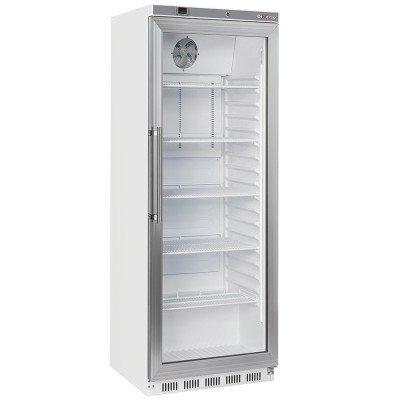 Armoire frigorifique porte vitrée 400L ventilée blanc Diverso WR-PG41-LG