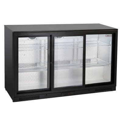 Ventilated bottle display fridge 3 sliding Diverso WR-TAS3-E3