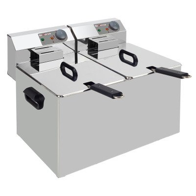 Electric counter fryer 2× 7 L 2 tanks Diverso WR-EF14-D7