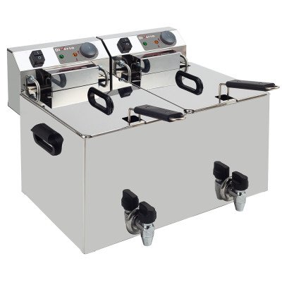 Friteuse électrique de table 2× 10 Diverso WR-EF20-S2
