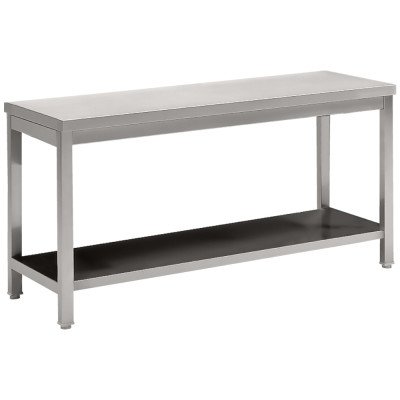 Table de travail inox 160 cm soudée Diverso WR-TXT6-16S