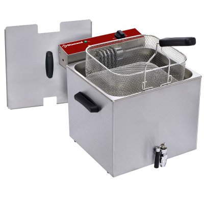 Friteuse électrique 12 L 1 cuve avec robinet de vidange Diamond F12E/D1