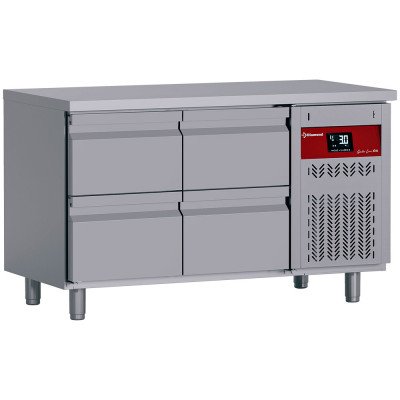 Table réfrigérée 260 L 4 tiroirs (2 blocs CA1/2) ventilée DIAMOND | Frigo Horeca