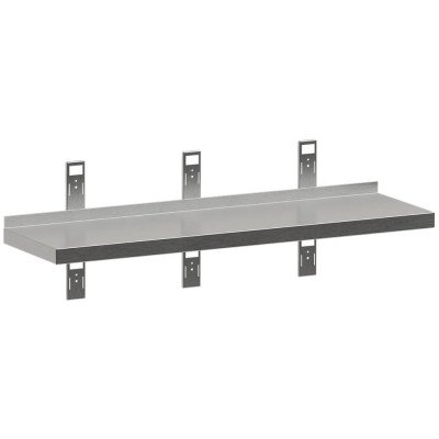 Stainless wall shelf 1600 mm DIAMOND | Frigo Horeca