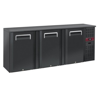 Bottle cooler 3 solid doors 500 L ventilated Diamond RLB3-3P