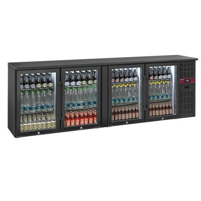 Refroidisseur de bouteilles 4 portes vitrées 620 L froid Diamond RLB4-4G