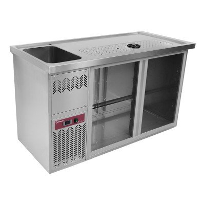 Refrigerated bar counter 2 doors left unit Diamond KBR/21G