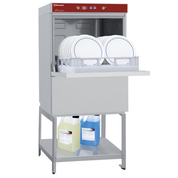 Lave-vaisselle frontal + soubassement ouvert, panier 500×500 mm Diamond D86/6 + BD/F-S