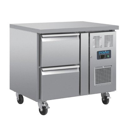 Refrigerated counter GN 1/1 ventilated 2 drawers Series U DA546 Polar