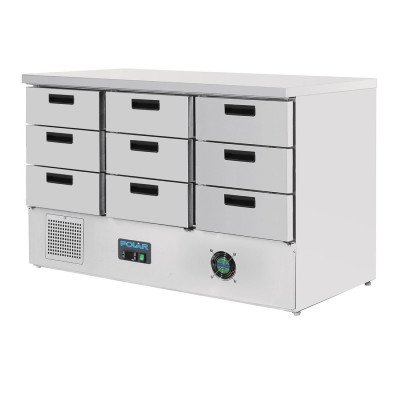 Refrigerated counter positive 9 drawers Series G 368 L FA441 Polar