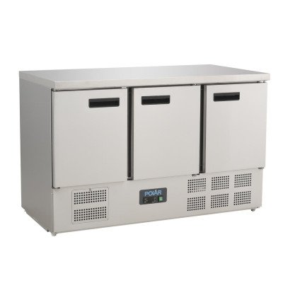 Refrigerated counter 3 doors 368 L Series G G622 Polar