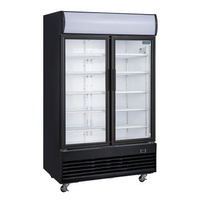 Refrigerated display positive 2 hinged doors with light box Polar GM813