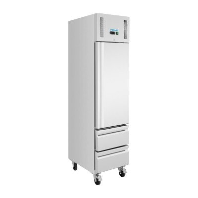 Positive refrigerated cabinet GN slimline 1 door 2 drawers Series U Polar