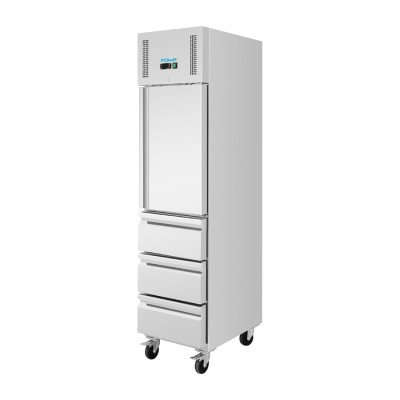 Positive refrigerated cabinet GN slimline 1 door 3 drawers Series U Polar