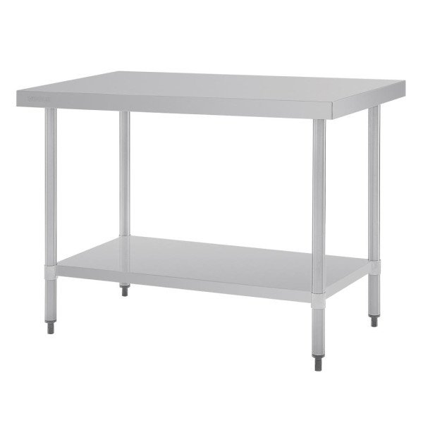 Table en acier inoxydable sans rebord 1200 x 700mm Vogue GJ502