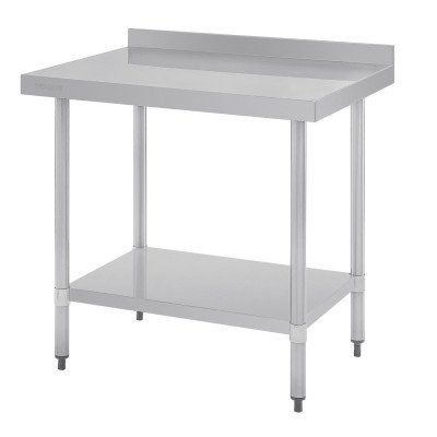 Table inox avec rebord 900 x 700mm Vogue GJ506