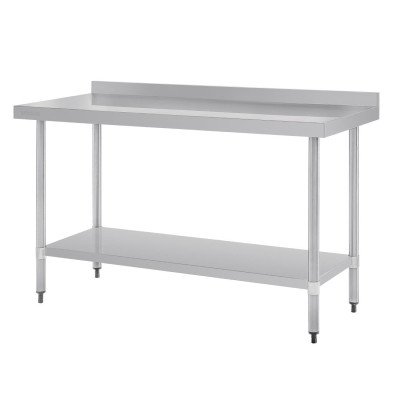 Table inox avec rebord 1500 x 700mm Vogue GJ508