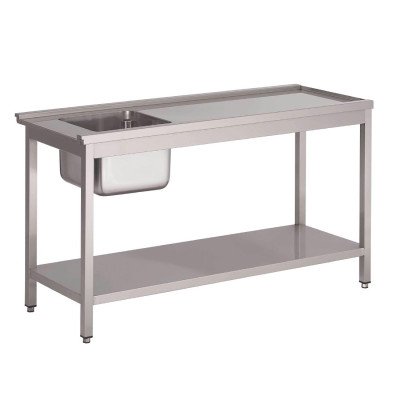 Table de prélavage gauche lave-vaisselle 1200mm Gastro M GL897