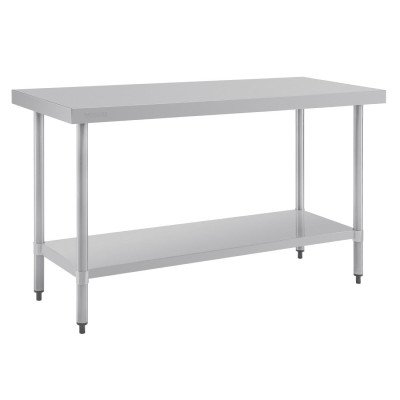 Table de préparation sans rebord inox 1500 x 600mm Vogue T377