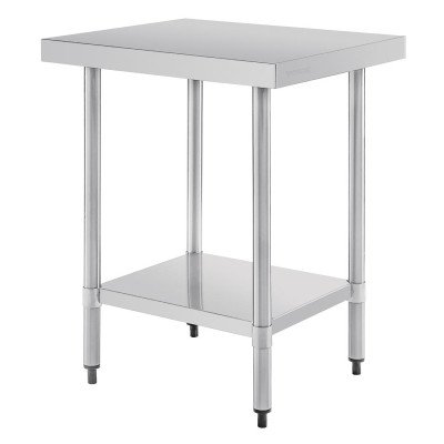 Table de préparation sans rebord inox 600 x 600mm Vogue T389
