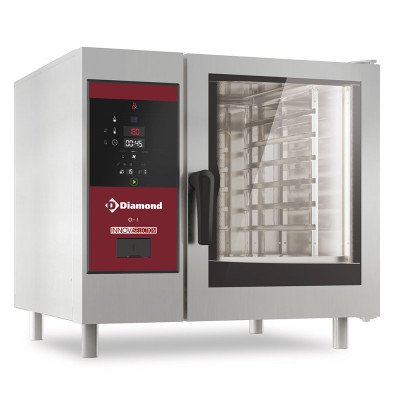 Four mixte gaz vapeur directe et convection 6x GN 1/1 Diamond SDG/06S