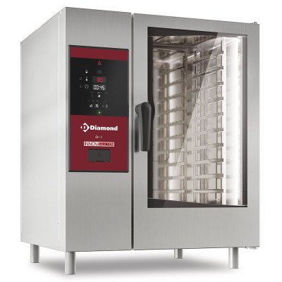 Four mixte gaz vapeur directe et convection 10x GN 1/1 Diamond SDG/10S