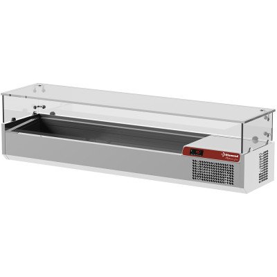 Refrigerated saladette 1600 mm glass Diamond SY160/PL2