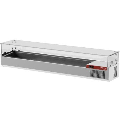 Refrigerated saladette 2000 mm glass Diamond SY200/PL4
