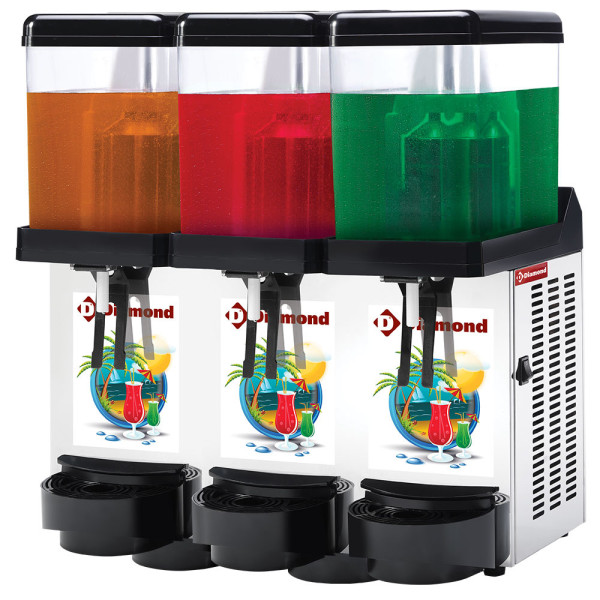 Drinks dispenser refrigerated 3x 12 litres