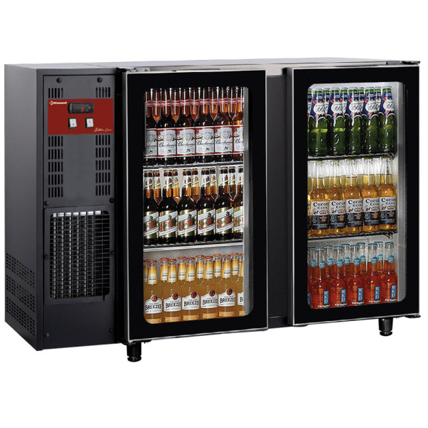 Frigo bar, avec 2 portes vitrées, 375 litres