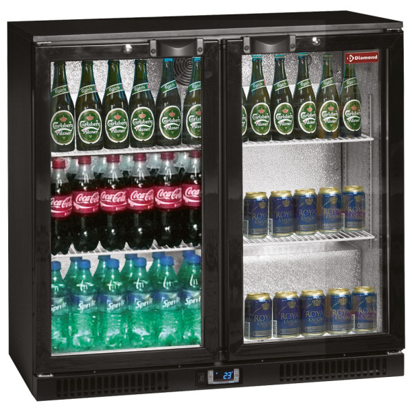 Fridge bar, with 2 hinged doors