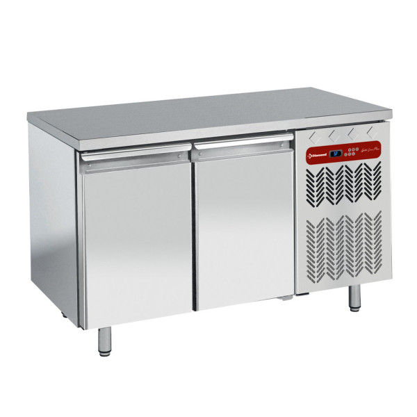 Freezer table with 2 doors ventilated