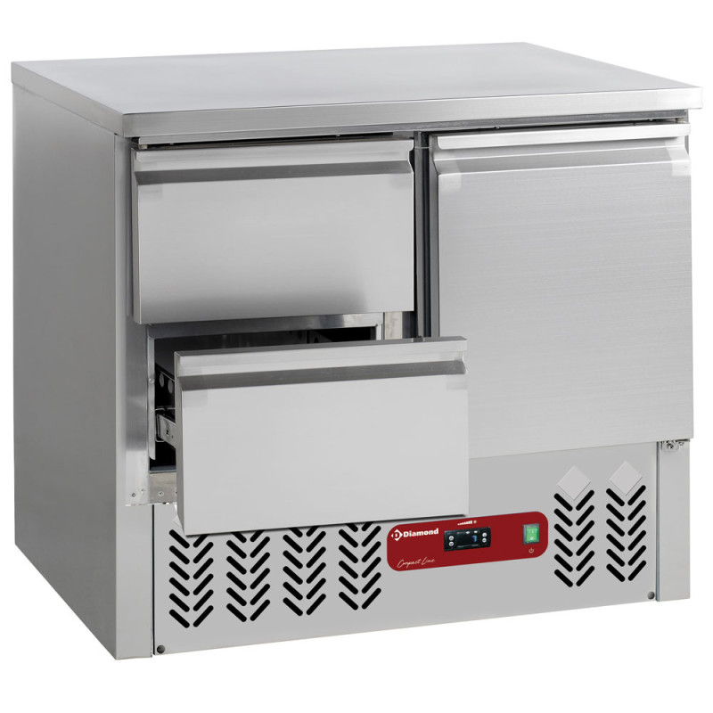 Table frigo compact 1 porte 2 tiroirs | Frigo Horeca