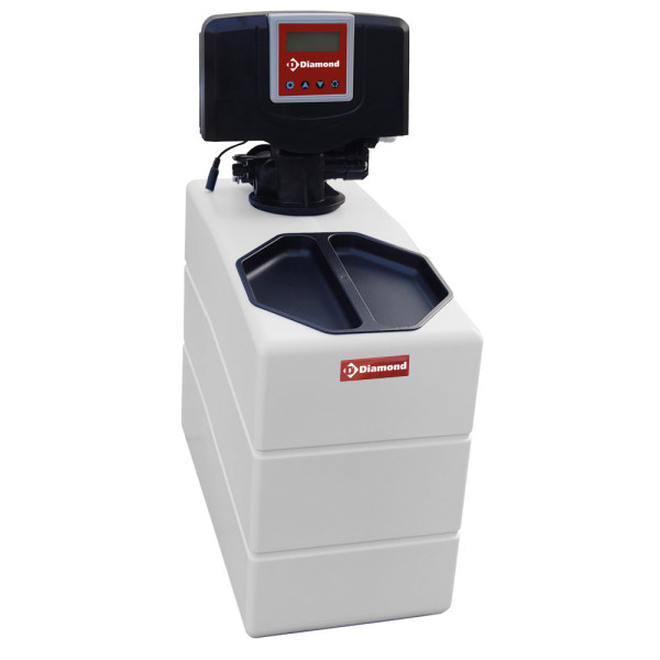 Chrono-volumetric water softener, 6 Lit, monobloc